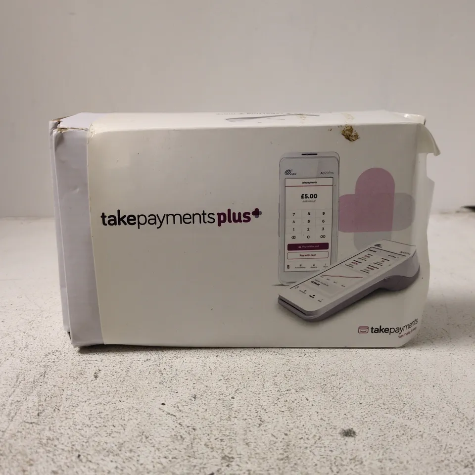 TAKEPAYMENTS PLUS CARD PAYMENT TERMINAL – BOXED