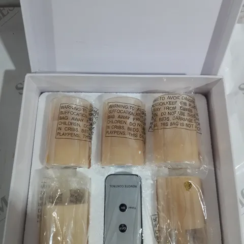 BOXED BUNDLEBERRY GOLD FLAME CANDLE SET
