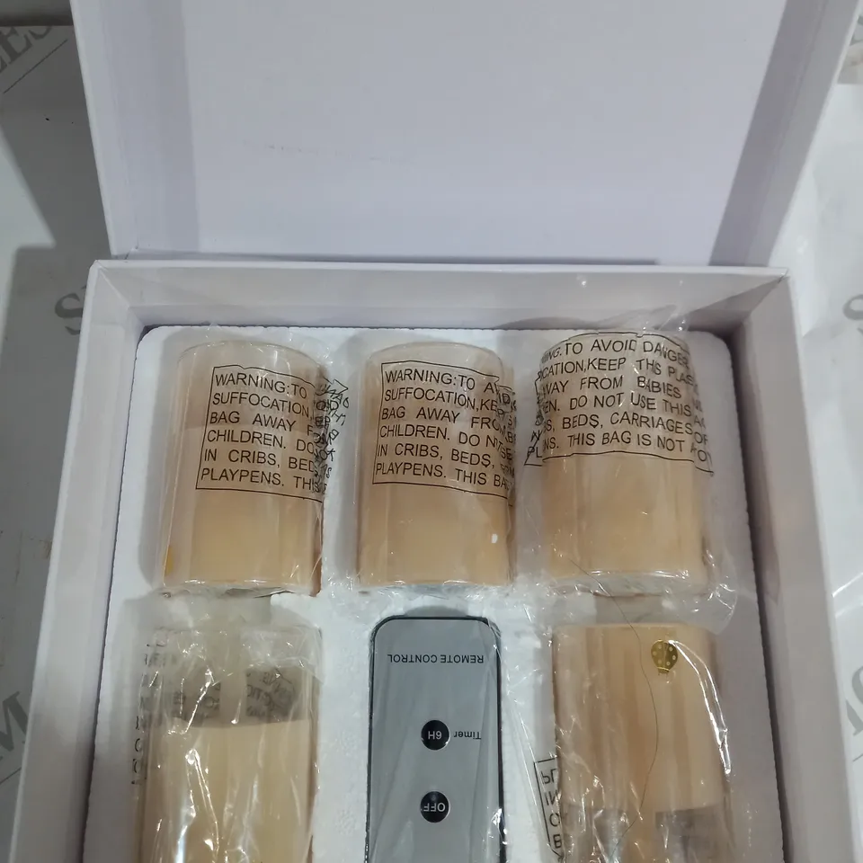 BOXED BUNDLEBERRY GOLD FLAME CANDLE SET