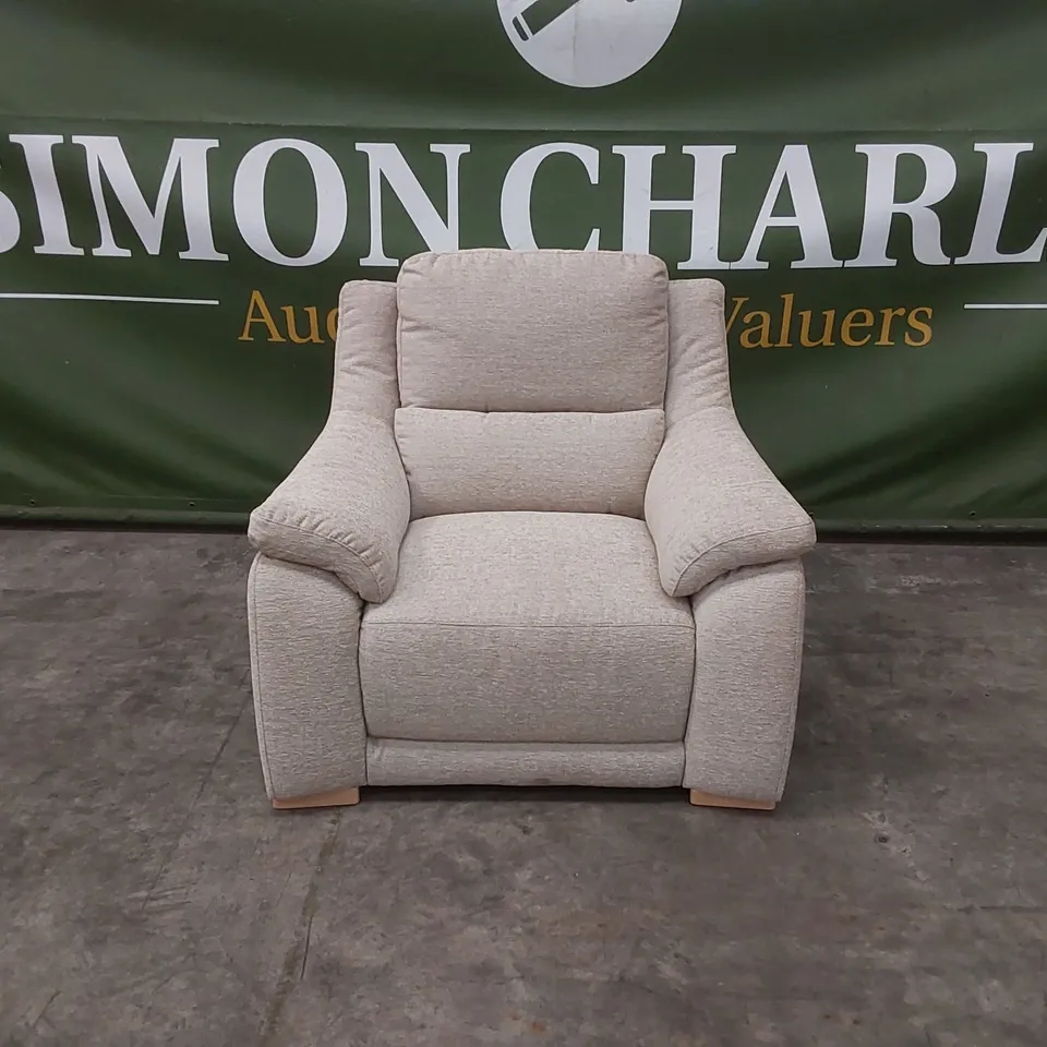 QUALITY DESIGNER ITALIAN MADE DEGANO SLIM FABRIC ARMCHAIR - SAND