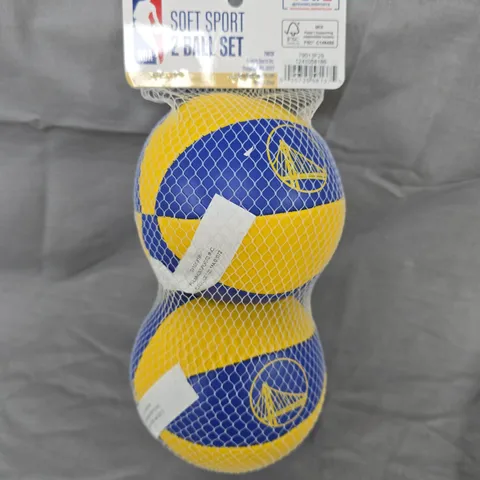SOFT SPORT 2 BALL SET – YELLOW & BLUE (PACK OF 2)