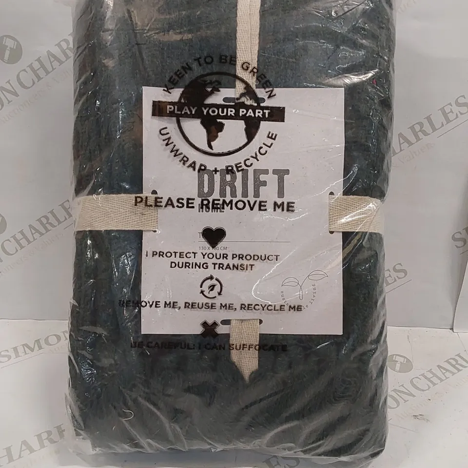 BAGGED PAHOKEE THROW BLANKET - GREEN // SIZE: 130 X 180CM