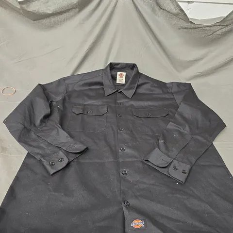 DICKIES BLACK LONG SLEEVE SHIRTS SIZE M 