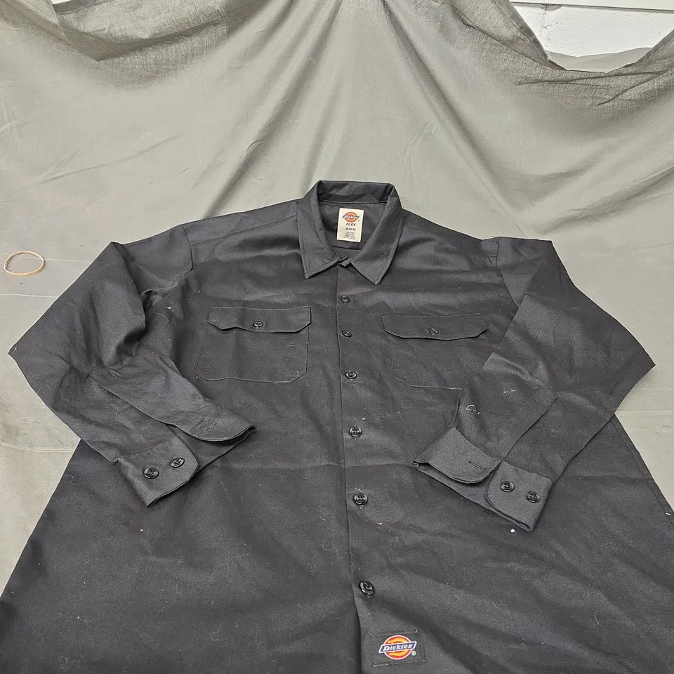 DICKIES BLACK LONG SLEEVE SHIRTS SIZE M 