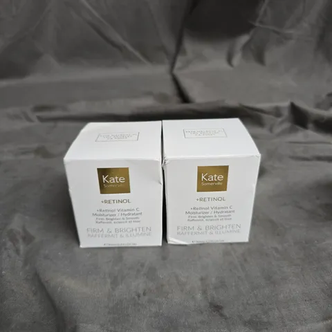 KATE SOMERVILLE +RETINOL VITAMIN C 50ML MOISTURISER X2