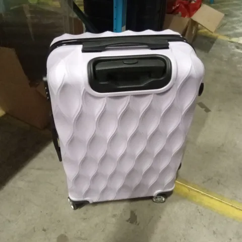 LUGGAGE – LAVENDER SUITCASE WITH 4 WHEELS