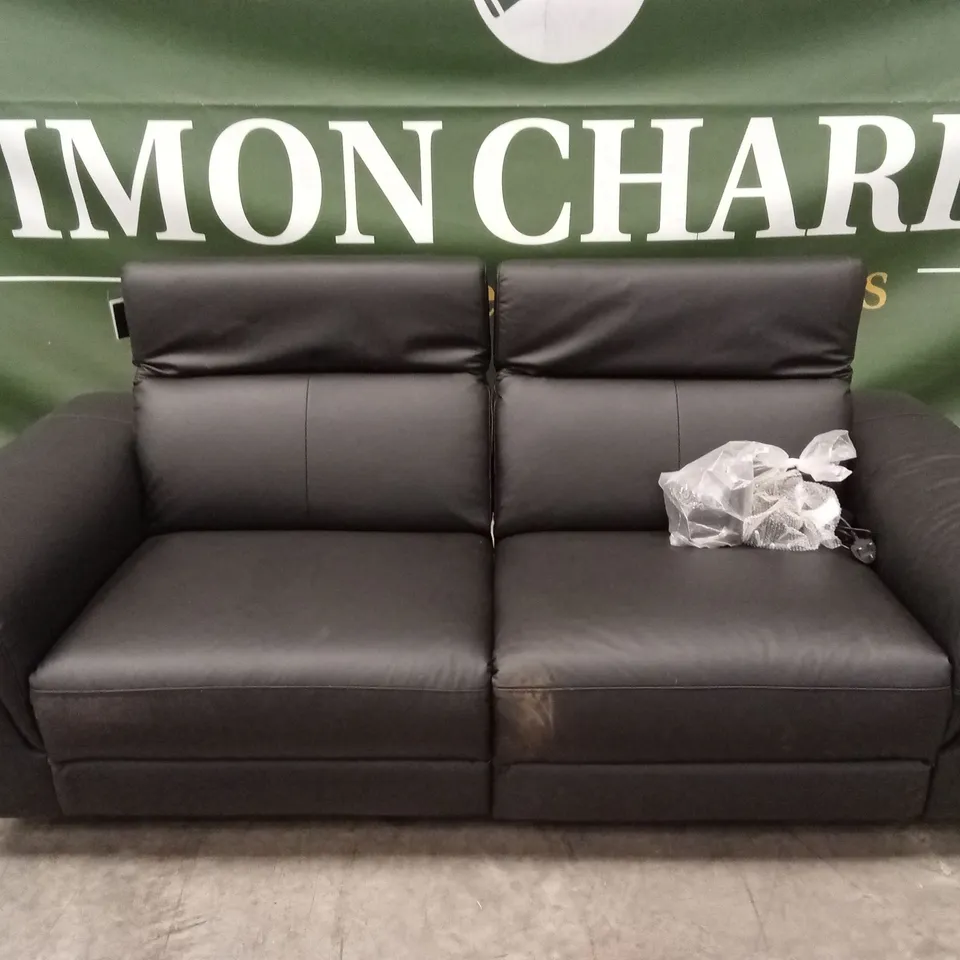 LORENZA 3 SEATER LEATHER/FAUX LEATHER POWER RECLINER RRP £1249