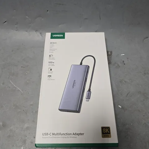 SEALED UGREEN 10 IN 1 USB-C MULTIFUNCTION ADAPTER 8K
