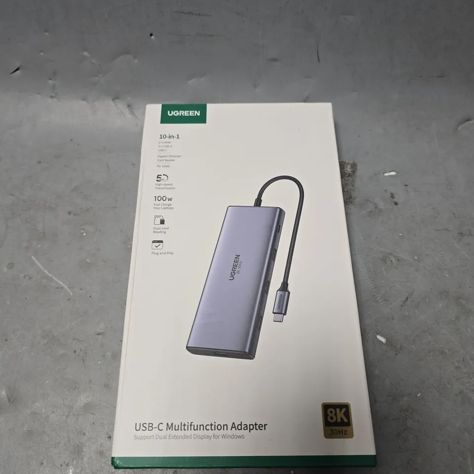 SEALED UGREEN 10 IN 1 USB-C MULTIFUNCTION ADAPTER 8K
