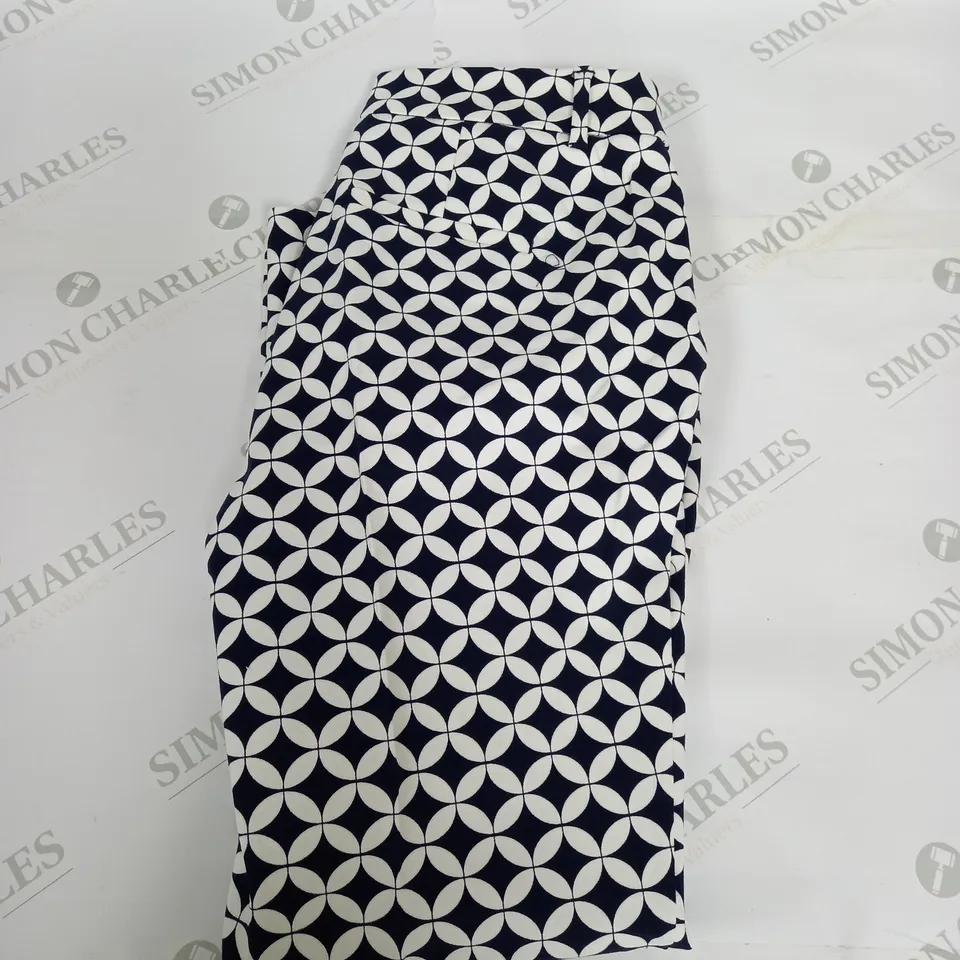 WOMENS BODEN PATTERN TROUSERS SIZE 8