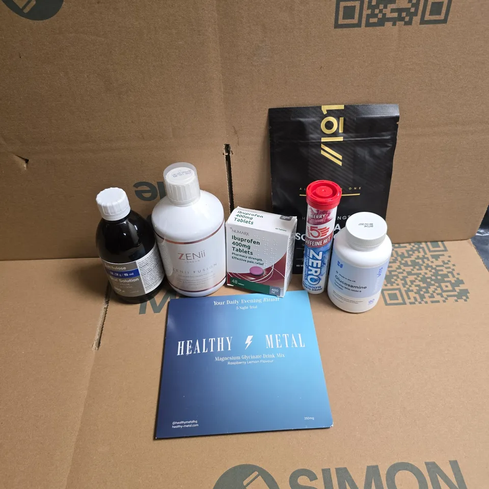 APPROXIMATELY 15 ASSORTED VITAMIN/HEALTH AID PRODUCTS TO INCLUDE ZENII FUSION, BETTERVITS GLUCOSAMINE, GLYCONE MAX EXTRACT, ETC - COLLECTION ONLY