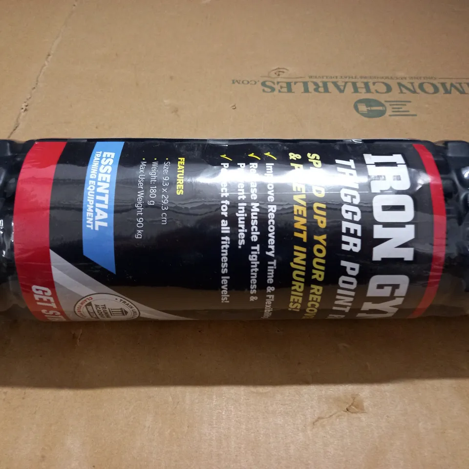 AS NEW IRON GYM TRIGGER POINT ROLLER