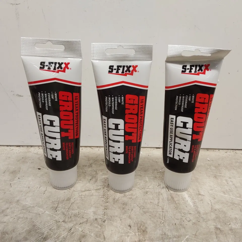 BOX OF 3 SFIXX APPROX 120ML ADVANCED GROUT WHITENER & PROTECTION