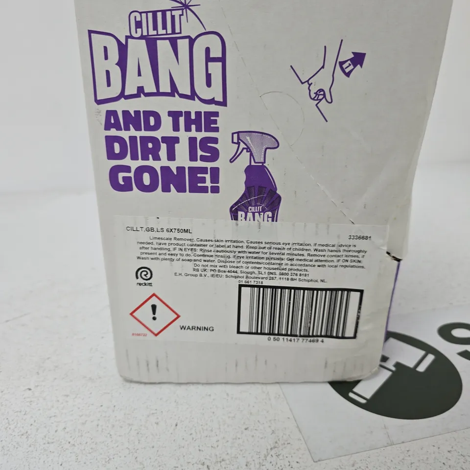 CILLIT BANG LIMESCALE REMOVER – 6 X 750ML MULTIPACK (BOXED)