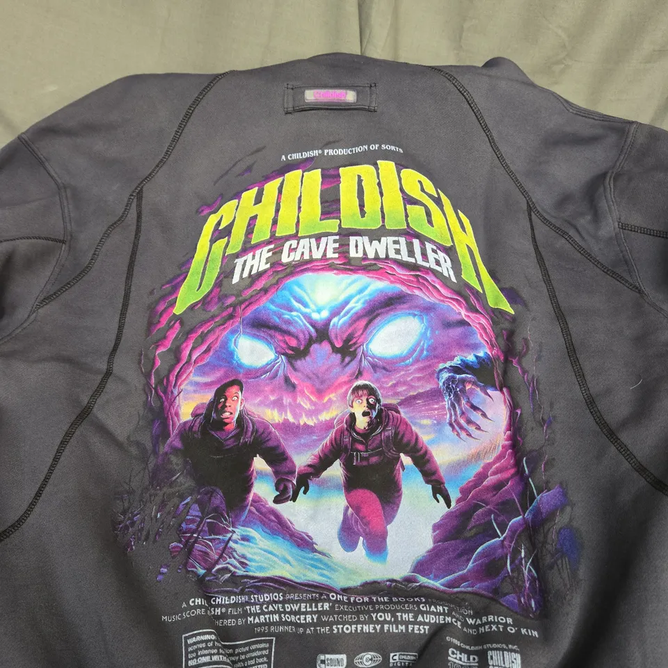 CHILDISH THE CAVE DWELLER GRAPHIC HOODY SIZE XL