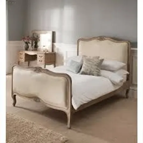 BRAND NEW BOXED HOMES DIRECT 365 MONTPELLIER BLANC KING SIZE BED - NATURAL (4 BOXES)