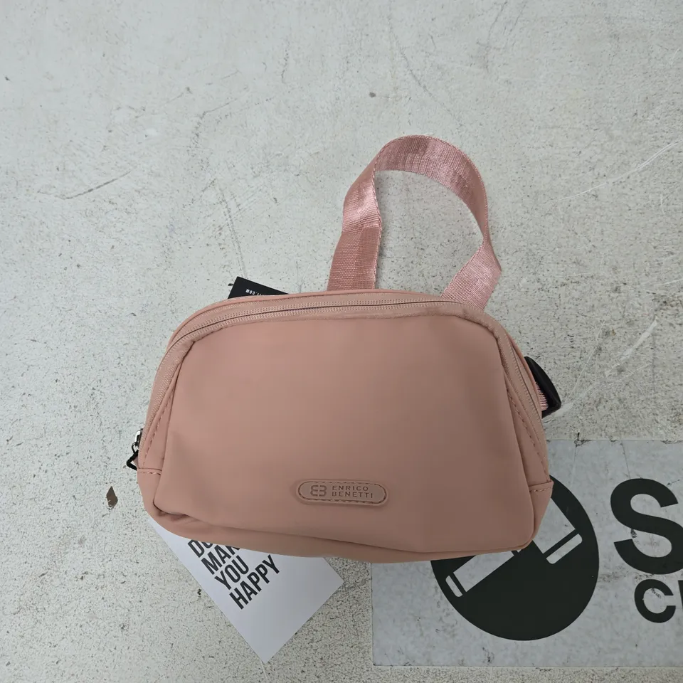 ENRICO BENETTI MAEVE HANDBAG – MISTY ROSE (PU), 19X4.5X13 CM