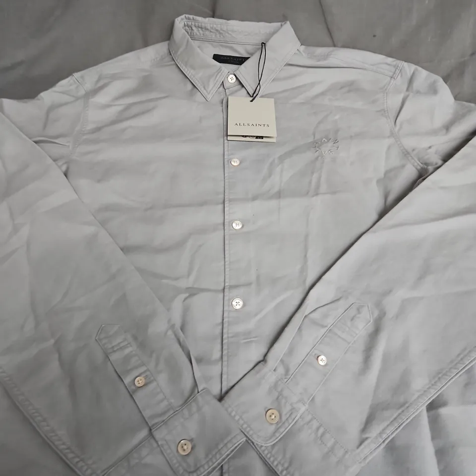 ALLSAINTS HAVEN LS SHIRT – WHISPER GREY – XL