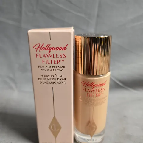 CHARLOTTE TILBURY HOLLYWOOD FLAWLESS FILTER – GLOW FOUNDATION/PRIMER, 30ML, BOXED