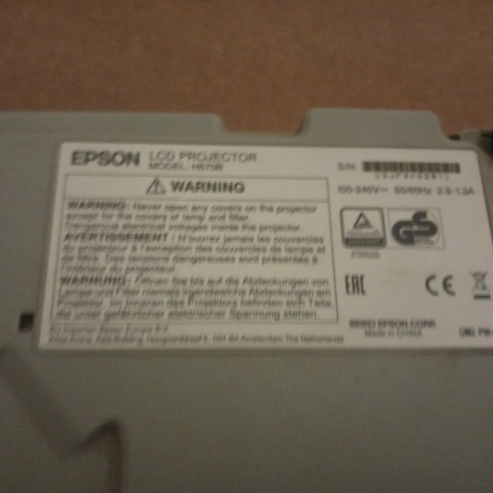 EPSON EB-X20 3LCD PROJECTOR