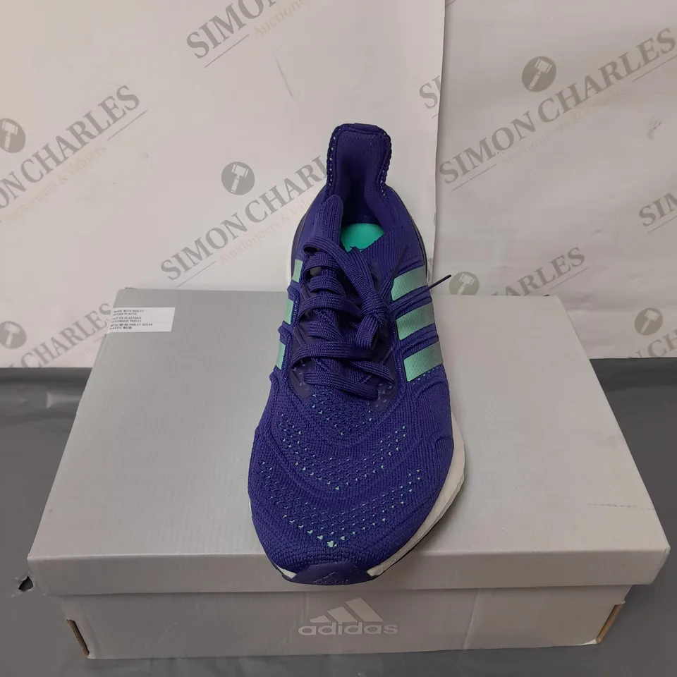 ADIDAS MENS BLUE ULTRABOOST TRAINERS BLUE. SIZE 9.5