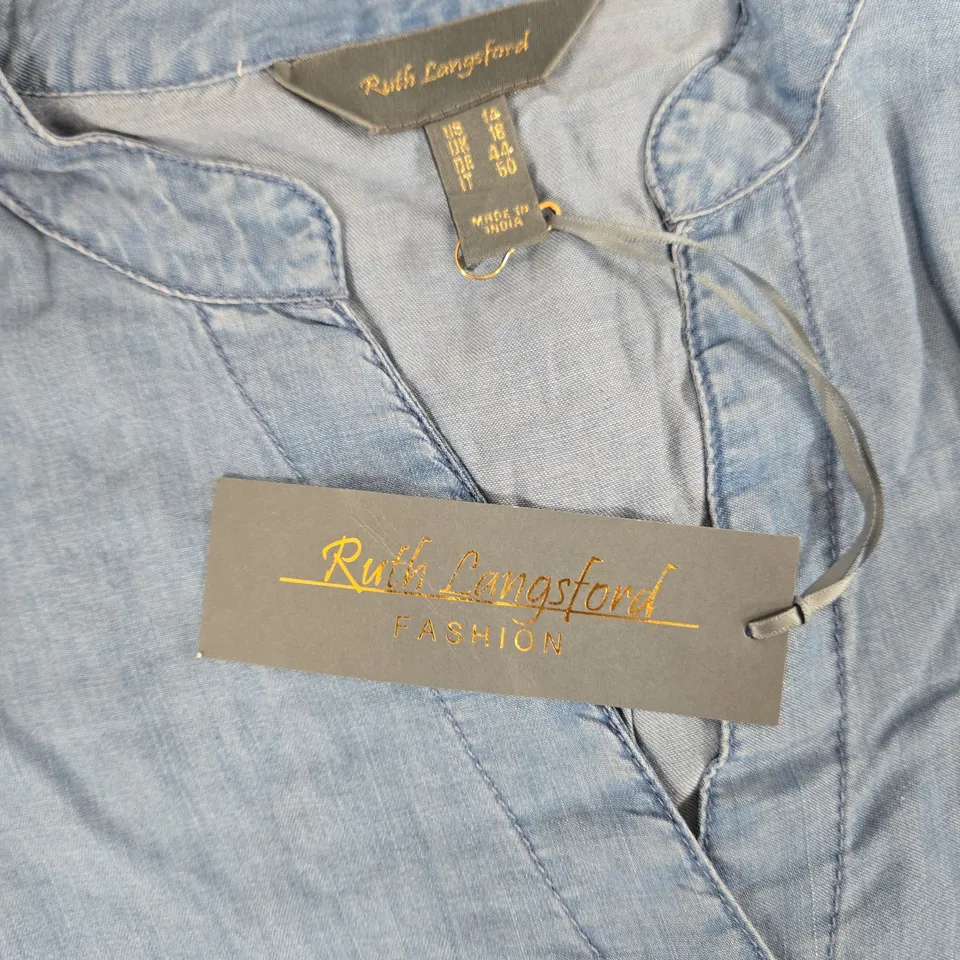 RUTH LANGSFORD FASHION WOMEN'S BLOUSE – UK 18 (US 14 / DE 44 / IT 50)