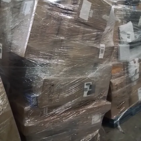PALLET OF ASSORTED HOUSEHOLD GOODS AND PRODUCTS TO INCLUDE;HAND SPEED GAME,WATER DISTILLER,WALL MOUNTED LAMP
