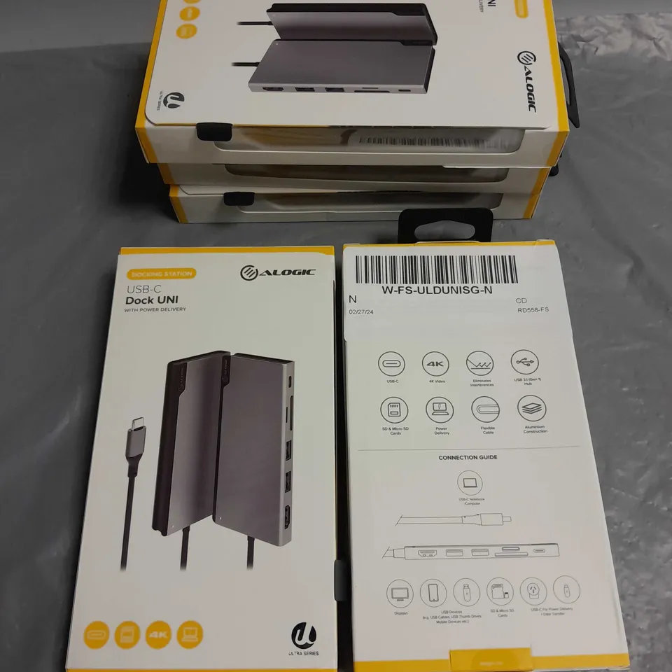 BOXED ALOGIC X5 USB-C DOCK UNI WITH POWER DELIVERY DOCKING STATIONS