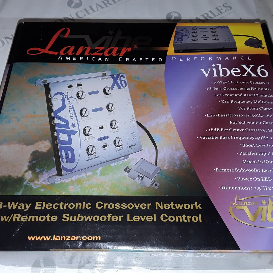 LANZAR 3-WAY ELECTRONIC CROSSOVER NETWORK W/REMOTE SUBWOOFER