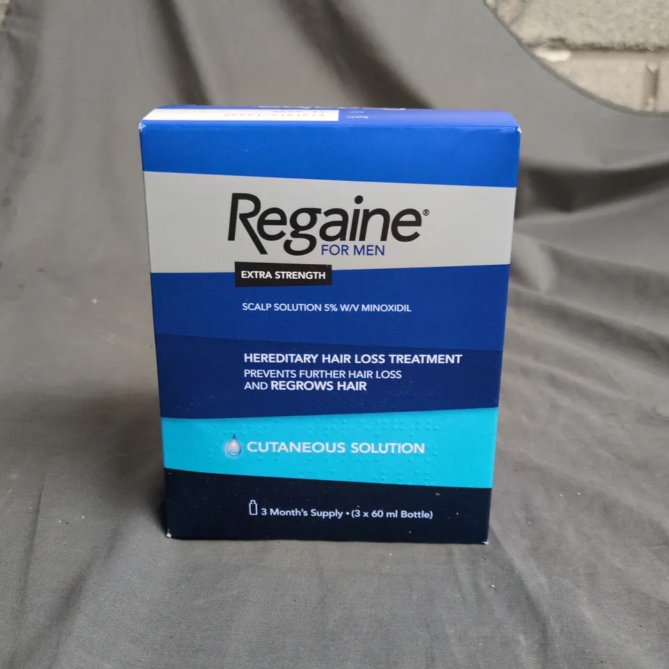 SEALED REGAINE FOR MEN EXTRA STRENGTH CUTANEOUS SOLUTION