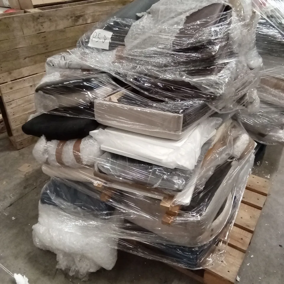 PALLET OF ASSORTED DESIGNER DINING CHAIRS PARTS AND PIECES