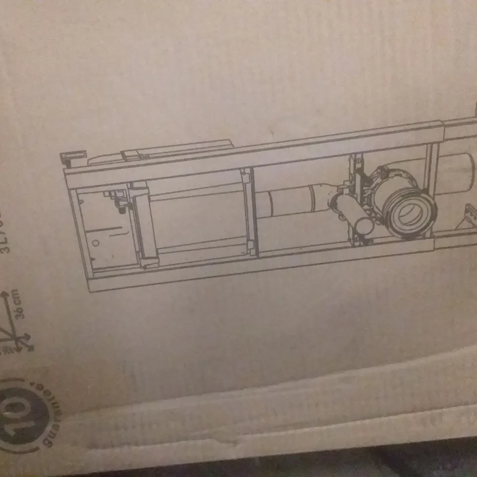 BOXED SUPPORT FRAME FOR WALL HUNG TOILET