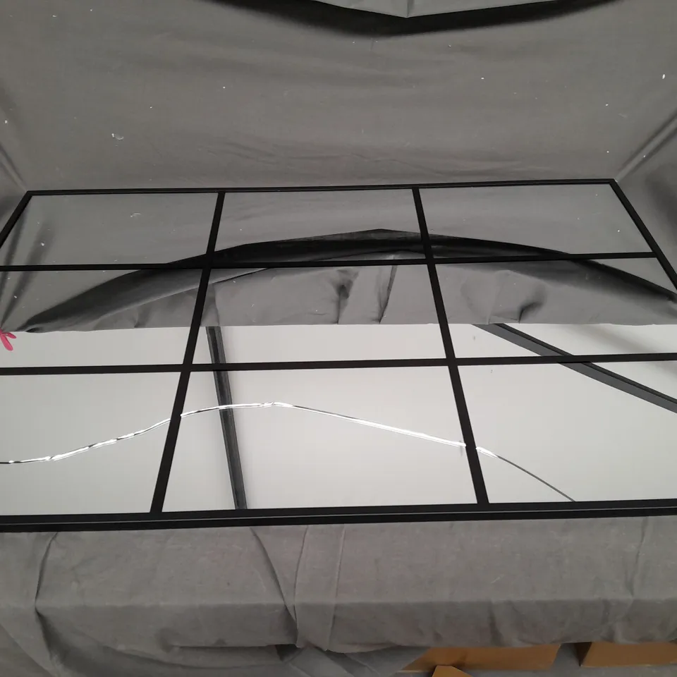 BOXED CINO WINDOW PANE MIRROR - BLACK - COLLECTION ONLY RRP £45