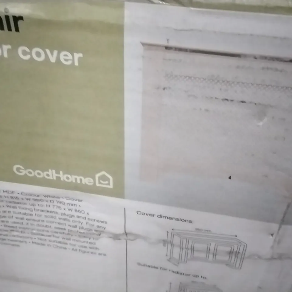 BOXED MAYFAIR RADIATOR COVER WHITE