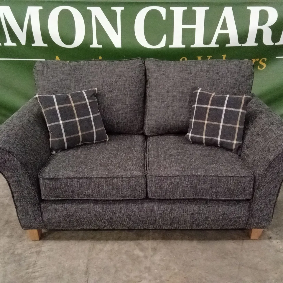 ALSOP 2 SEATER FABRIC SOFA - CHARCOAL RRP £729