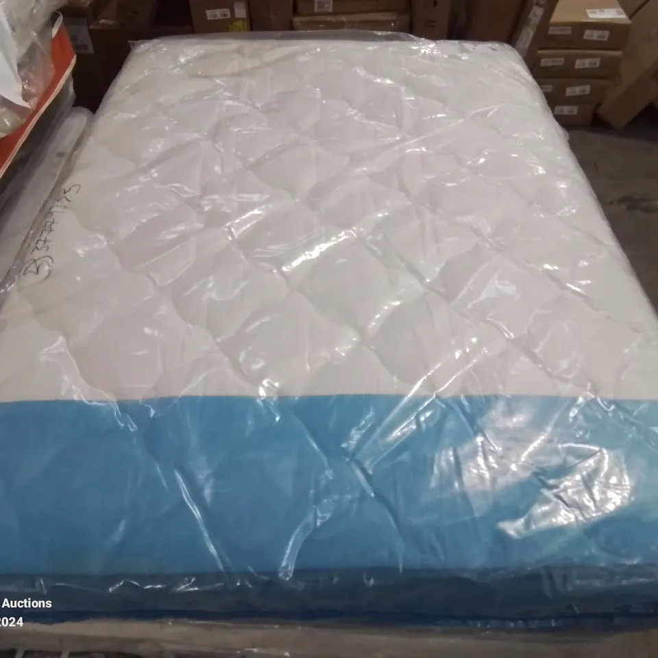 BAGGED DESIGNER DOUBLE 135CM AIRSPRUNG LUXURY QUILTED MEDIUM MATTRESS RRP £229