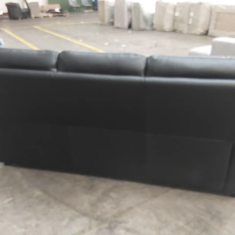 ALBION LUXURY FAUX LEATHER HIGH BACK 3 SEATER SOFA RRP £599