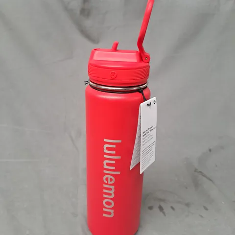 LULULEMON BACK TO LIFE SPORT BOTTLE 24OZ STRA LID IN RED
