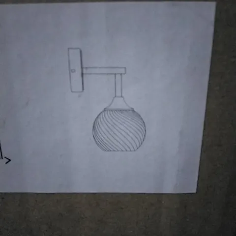 BOXED ENDON ALLEGRA WALL LIGHT IN AN ANTIQUE BRASS