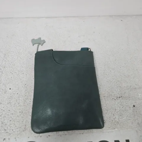 RADLEY DARK GREEN LEATHER BAG ZIP PULL