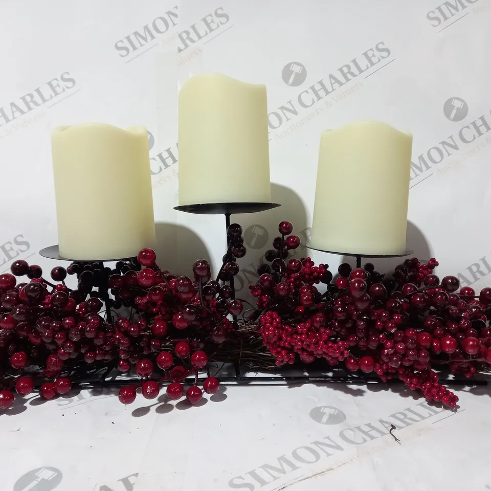 BOXED MIXED BERRY CANDLE HOLDER 