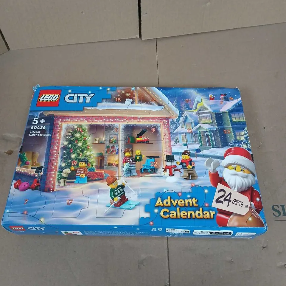 BOXED LEGO CITY ADVENT CALENDAR 2024 TOY SET 60436