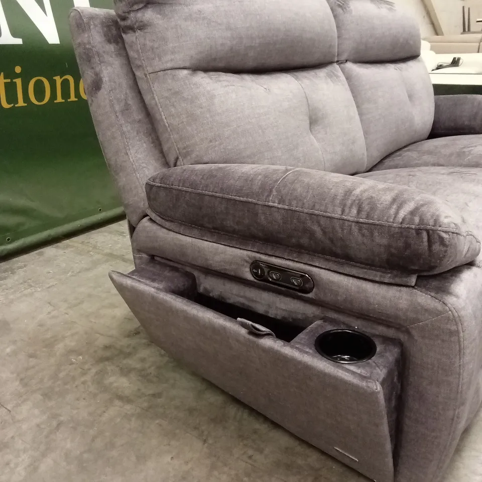 IVANA 3 SEATER FABRIC POWER RECLINER SOFA WITH USB CHARGING AND STORAGE RRP £1199
