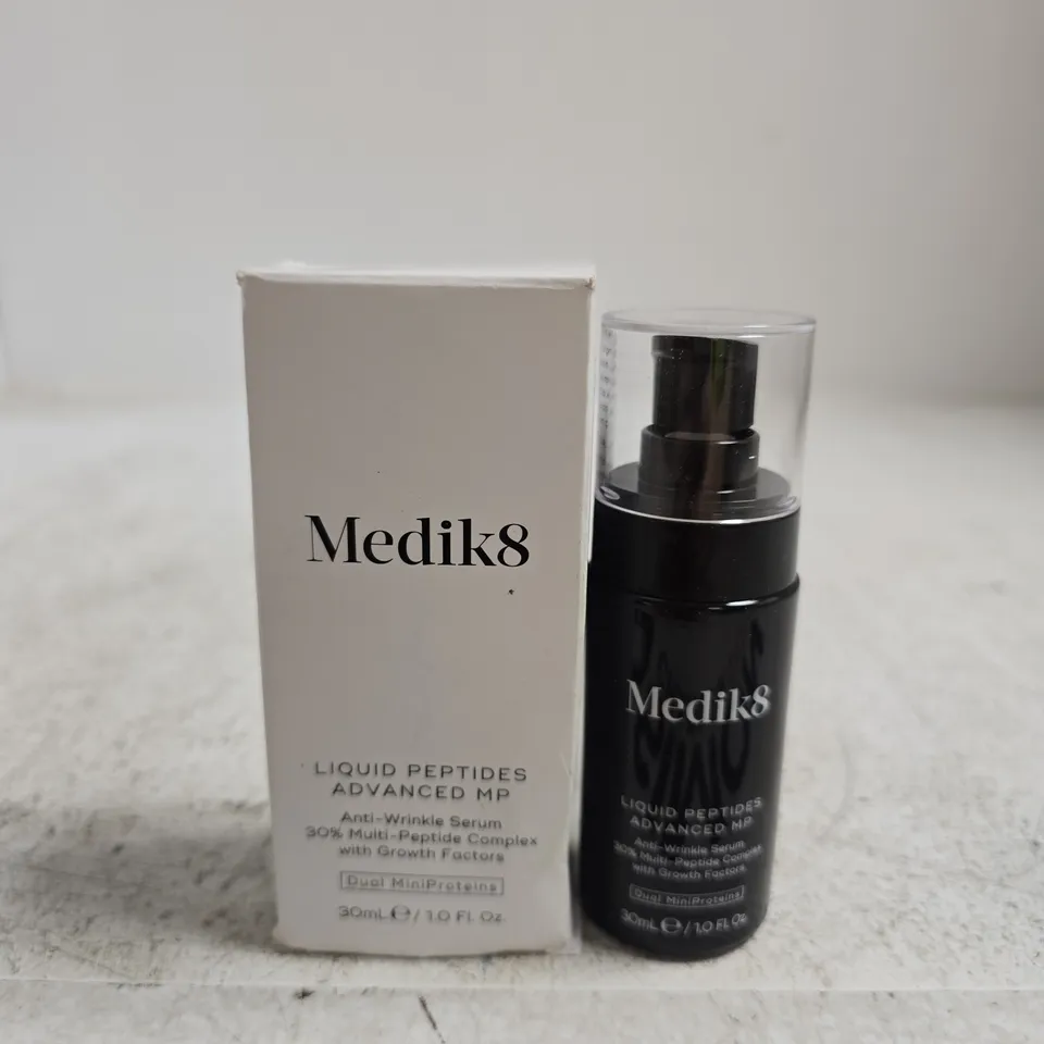 MEDIK8 LIQUID PEPTIDES ADVANCED MP ANTI-WRINKLE SERUM 30 ML – BOXED