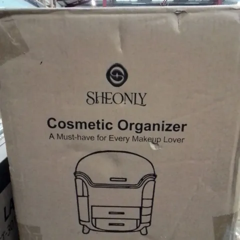 BOXED COSMETIC ORGANISER -LIGHT GREEN-