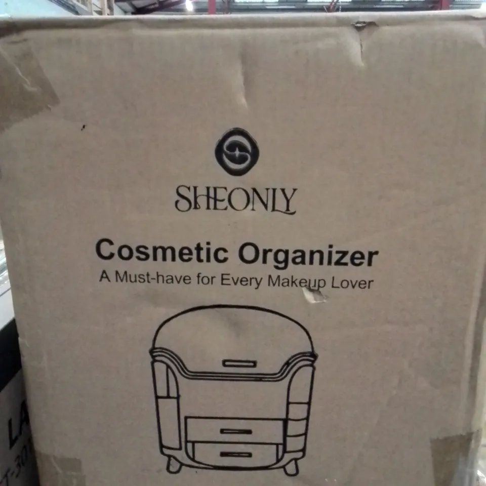 BOXED COSMETIC ORGANISER -LIGHT GREEN-