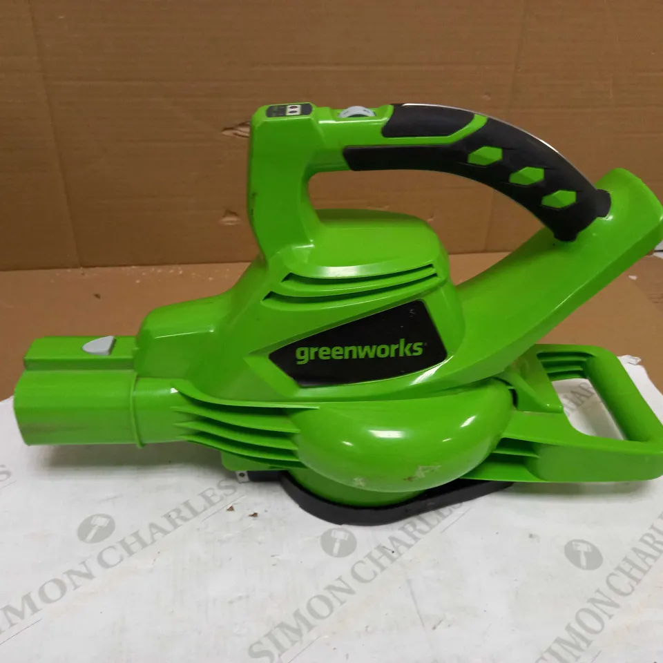GREENWORKS CORDLESS LEAF BLOWER