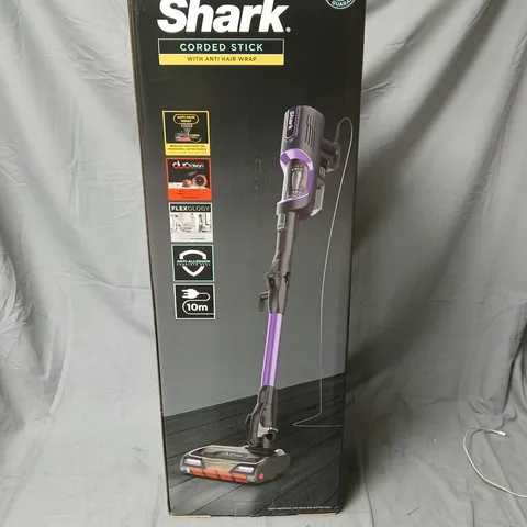 Shark Corded Stick Vacuum Cleaner – Purple, Boxed