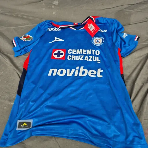 CRUZ AZUL FOOTBALL JERSEY HORACIO 10 – BLUE – PIRMA