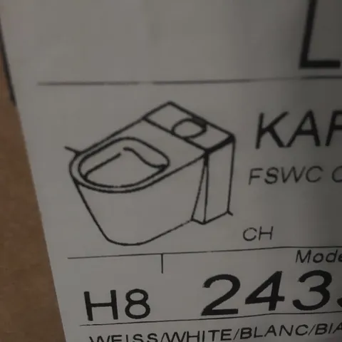 BRAND NEW BOXED KARTELL LAUFEN TOILET 